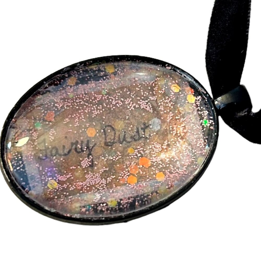 Handmade and Upcycled Fairy Dust Pendant Necklace
